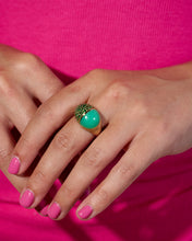 Load image into Gallery viewer, Found Cap Cocktail Ring - Chrysoprase &amp; Tsavorite
