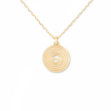 Load image into Gallery viewer, Edge Disk Pendant Necklace
