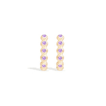 Load image into Gallery viewer, Evolve Oval Hoop Earring - Amethyst
