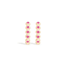 Load image into Gallery viewer, Evolve Oval Hoop Earring - Pink Sapphire
