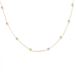 Evolve Station Necklace - Emerald