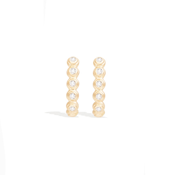 Evolve Oval Hoop Earring - Diamond