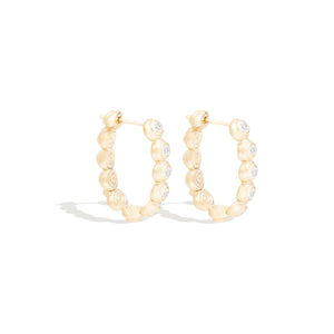 Evolve Oval Hoop Earring - Diamond