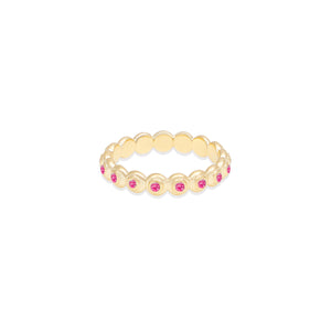 Evolve Stacking Ring - Small (Pink Sapphire)