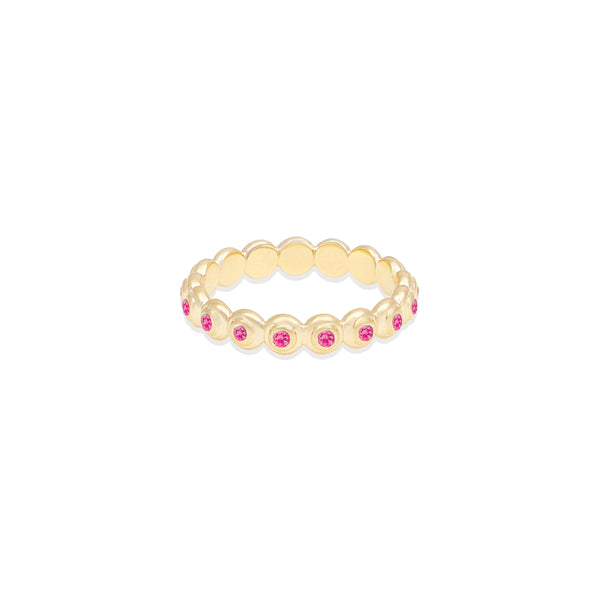 Evolve Stacking Ring - Small (Pink Sapphire)