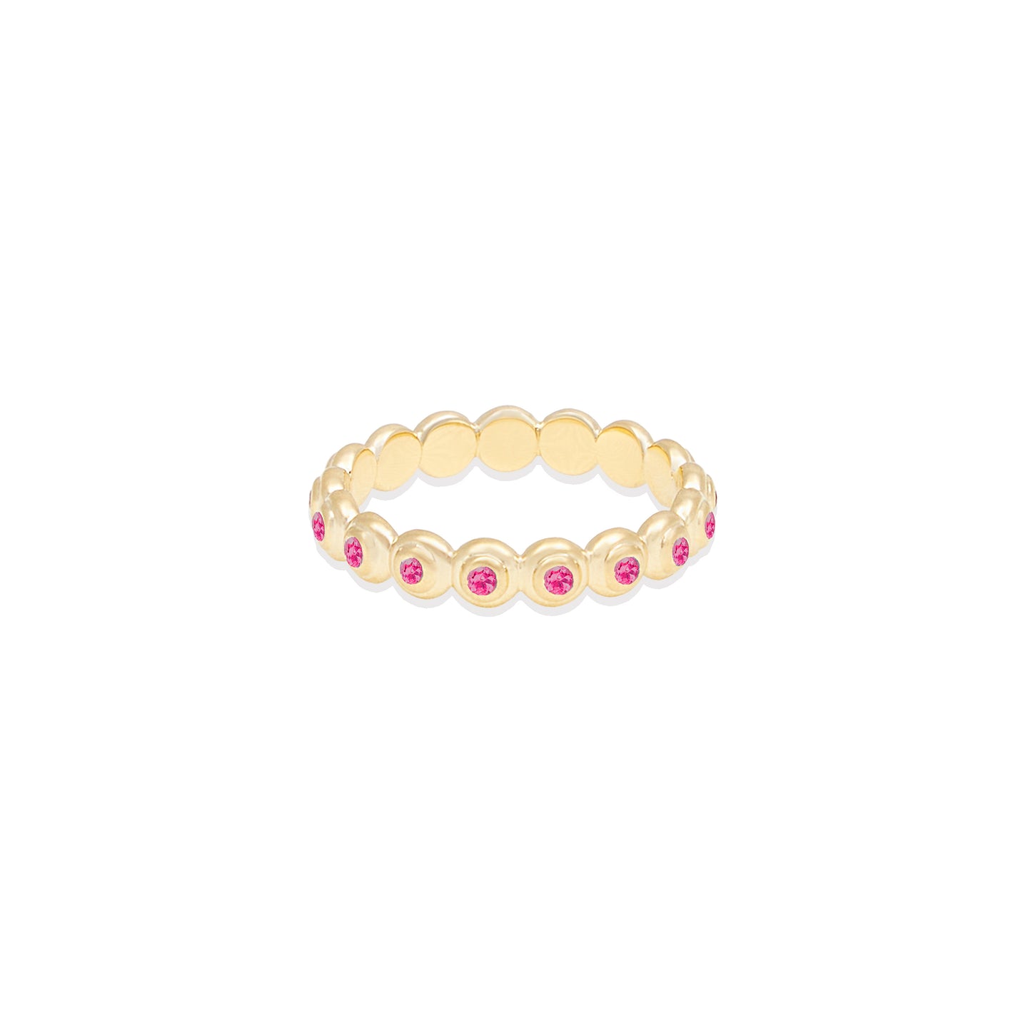 Evolve Stacking Ring - Small (Pink Sapphire)