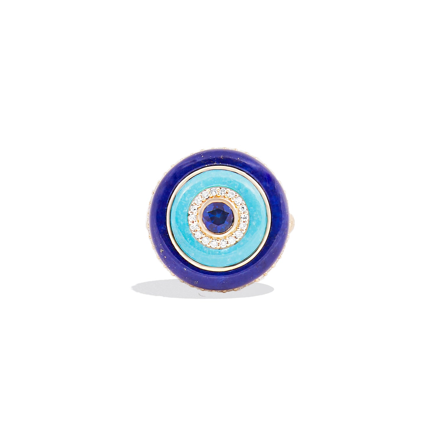 Evolve Stone Inlay Cocktail Ring - Blue