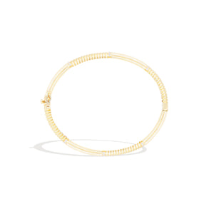 Found Ribbed Bangle Bracelet - Diamond