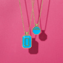Load image into Gallery viewer, Spark Emerald Cut Pendant Necklace - Turquoise &amp; Emerald
