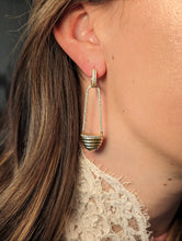 Load image into Gallery viewer, Found Cap Chandelier Earring - Tsavorite
