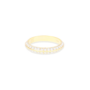 Crew Knife Edge Stacking Ring - Diamond