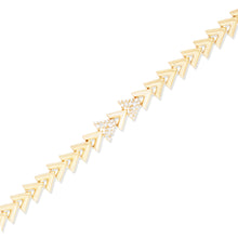 Load image into Gallery viewer, Spark Chevron Link Bracelet - Diamond
