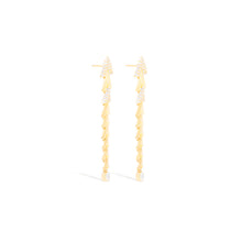 Load image into Gallery viewer, Spark Chevron Link Chandelier Earring - Diamond
