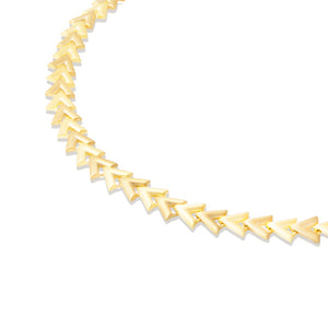 Spark Chevron Link Necklace