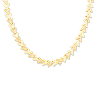 Spark Chevron Link Necklace