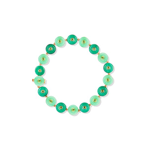 Evolve Stone Inlay Bracelet - Green