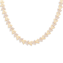 Load image into Gallery viewer, Spark Chevron Link Necklace - Diamond
