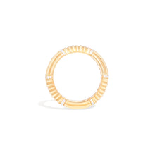 Load image into Gallery viewer, Found Ribbed Stacking Band Ring - Diamond
