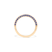 Load image into Gallery viewer, The Crew Knife Edge Stacking Ring - Blue Sapphire
