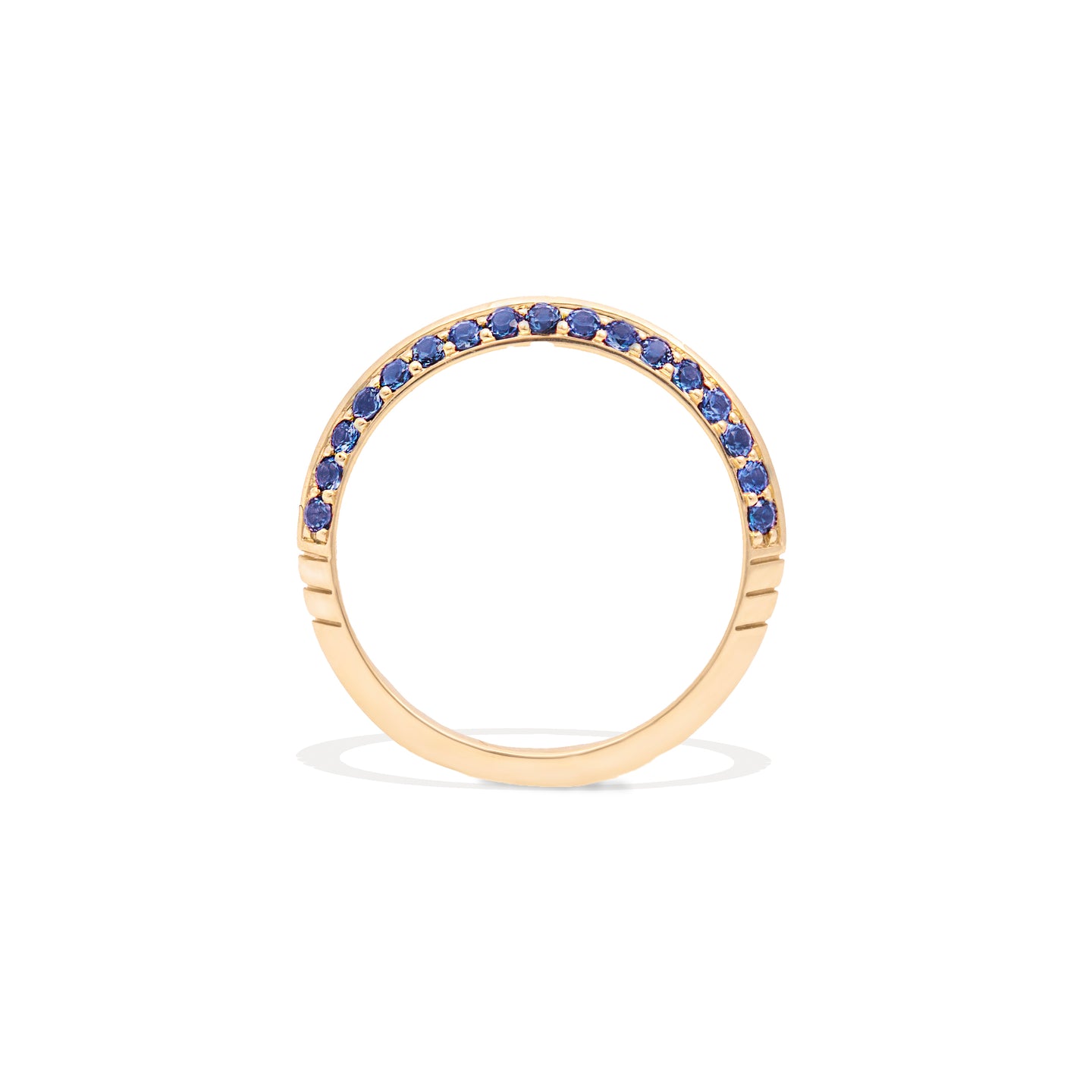 Crew Knife Edge Stacking Ring - Blue Sapphire