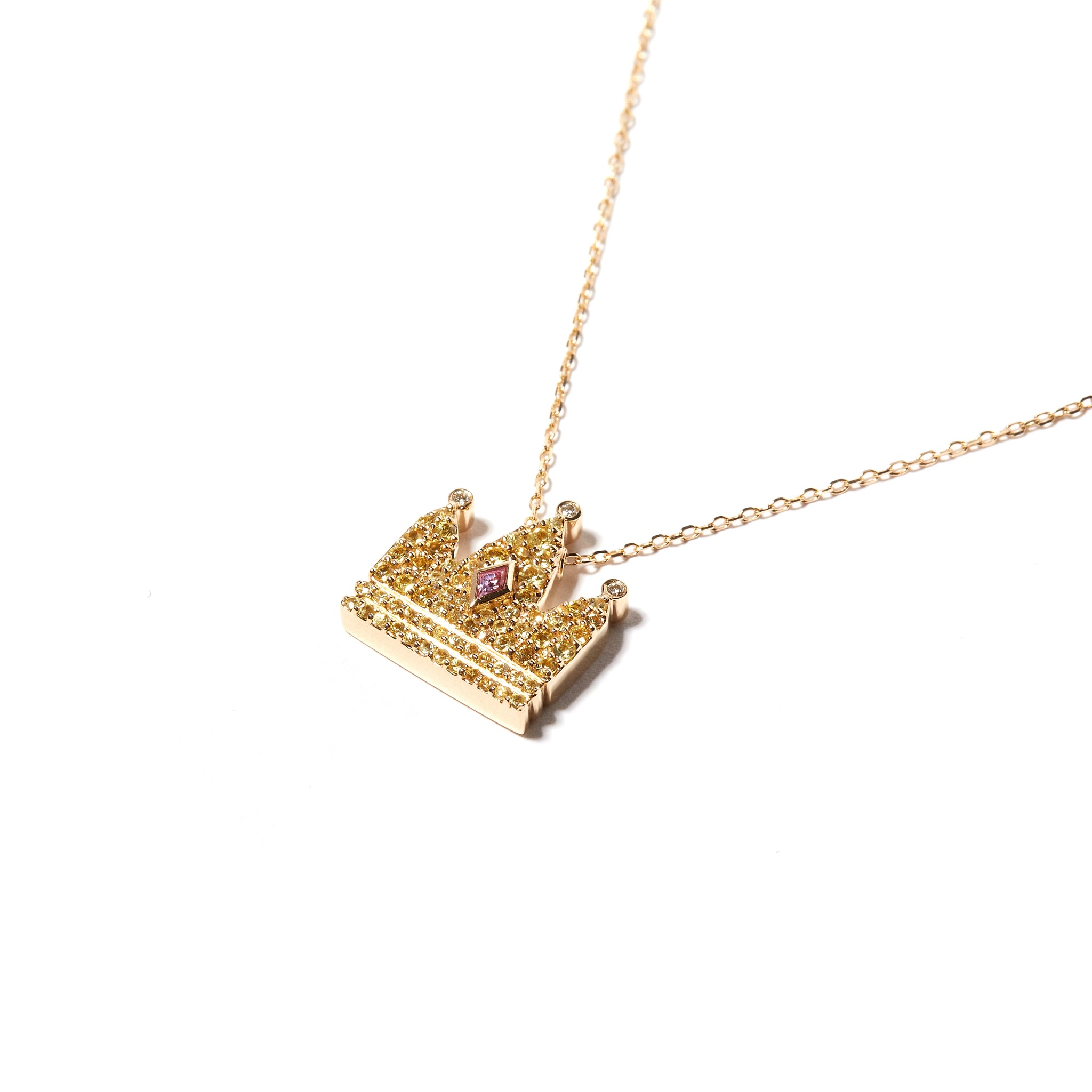 THE JEWEL ZONE Jewel Zone US Natural Diamond Crown Pendant Necklace India |  Ubuy