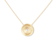 Load image into Gallery viewer, Evolve Small Disk Pendant Necklace - Diamond
